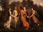Louis Janmot Poem of the Soul - Sunrays oil painting reproduction